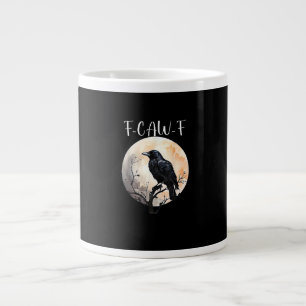 Kråka F-Caw-F Rolig Fågel Estetisk Casual Jumbo Mugg