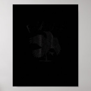 Kråka, F-Caw-F Rolig Fågel Estetisk Casual Poster