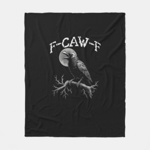Kråka F-Caw-F Rolig Fågel Kråka Humor Tri-blend Tr Fleecefilt