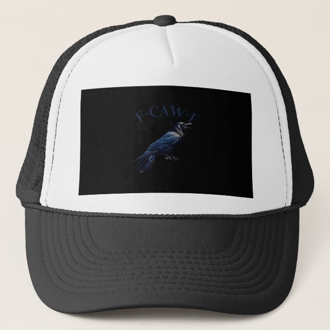 Kråka, F-Caw-F Rolig Fågel Kreativ Ledig Keps (Framsida)