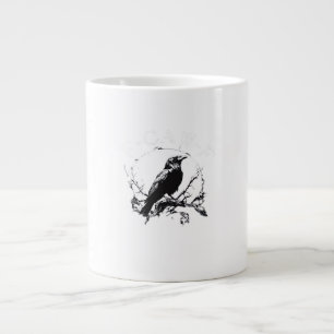 Kråka, F-Caw-F Rolig Fågel Rolig Trendig Jumbo Mugg