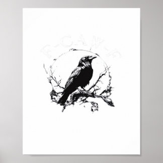 Kråka, F-Caw-F Rolig Fågel Rolig Trendig Poster