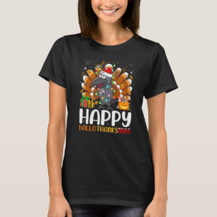 Kråka Fågel Halloween Jul Glad Hallothanksm T Shirt