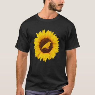 Kråka för kvinnor i Manar Raven Bird Solros T Shirt