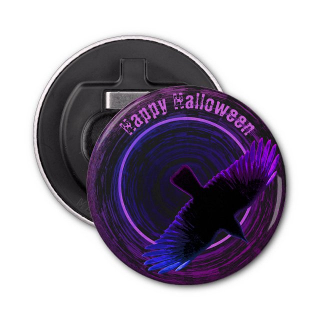 Kråka för svart och Lila Flasköppnare (Framsidan)