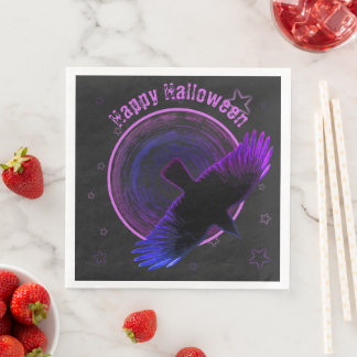 Kråka för svart och Lila Pappersservett