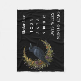 Kråka för träden Botaniskt andningsskydd Fleecefilt