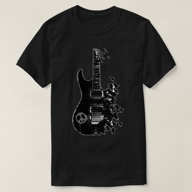 Kråka Guitar T Shirt (Design framsida)