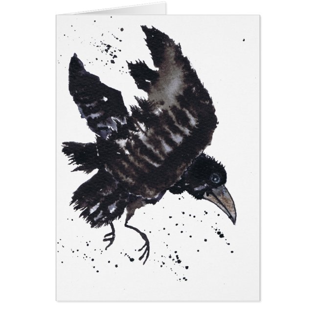 KRÅKA HÄLSNINGSKORT (Framsidan)