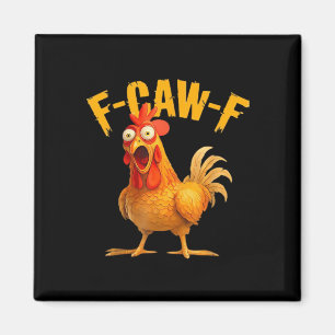Kråka Humor F-Caw-F Gotisk Rolig Retro Cool Magnet