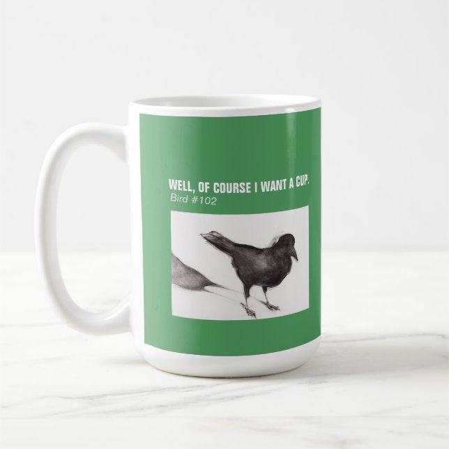 KRÅKA Kaffe Mugg 15 oz (Vänster)