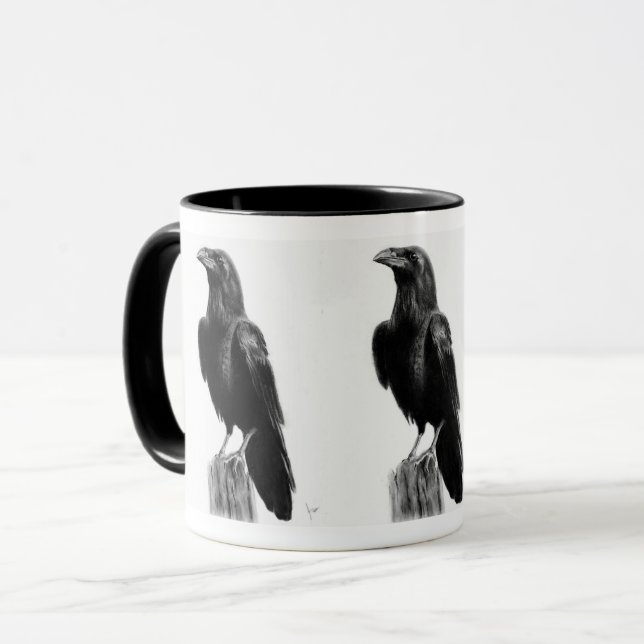 Kråka kaffemugg (Framsida vänster)