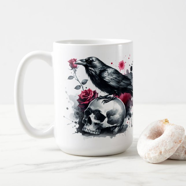 Kråka Kaffemugg (Med munk)