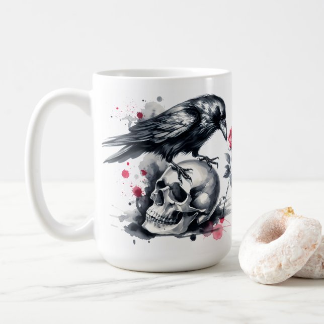 Kråka Kaffemugg (Med munk)