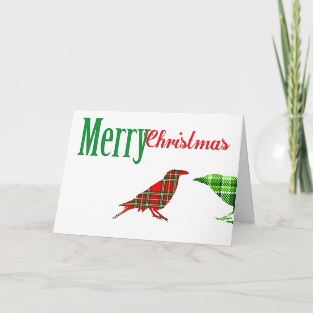 Kråka-kort för dubbla helgkort (Framsida)