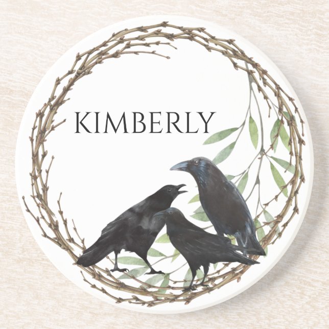 Kråka love birds underlägg (Framsidan)