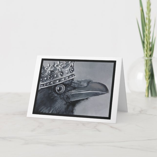 Kråka Magi-julkort Helgkort (Framsida)