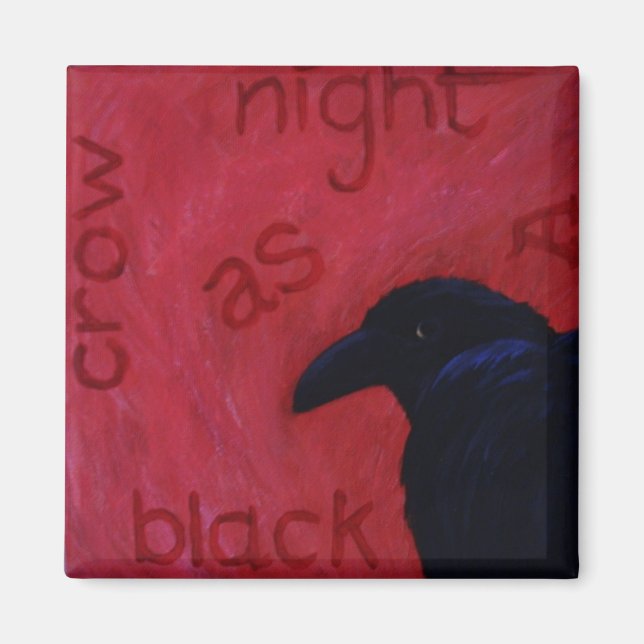 kråka magnet (Framsidan)