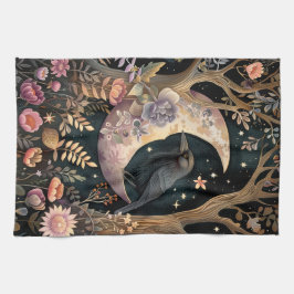 Kråka Måne Kitchen Towel Kökshandduk