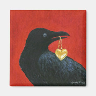 Kråka och Locket Magnet