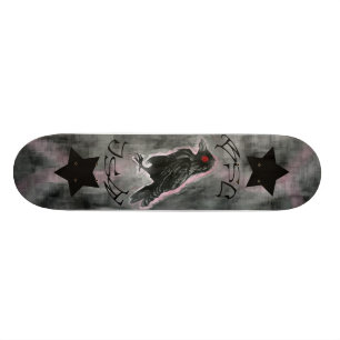 Kråka Old School Skateboard Bräda 18 Cm