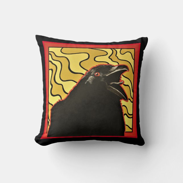 Kråka på Dubblans sida Kudde (Framsida)