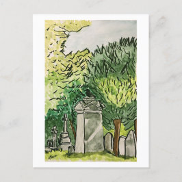 Kråka på Graveyard Vykort