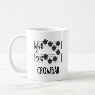 Kråka Pub Funny Music Bird Pun Kaffemugg