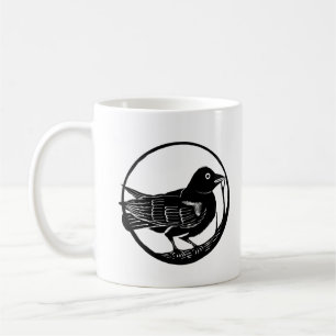 Kråka Raven Bird från Wood Clid Mugg