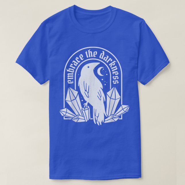 Kråka Raven Goth Tattoo 487 T Shirt (Design framsida)