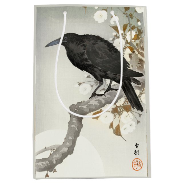 Kråka Raven Koson japansk Bird (Framsidan)