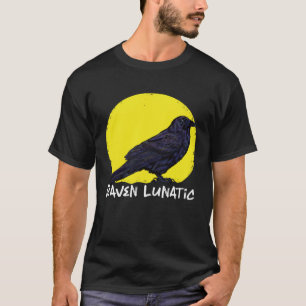 Kråka Raven Måne Lunar Lunatic Kråka Fläkt Kråka A T Shirt