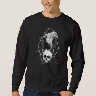 Kråka Raven Mystic Odin Viking Bird Lång Ärmad Tröja