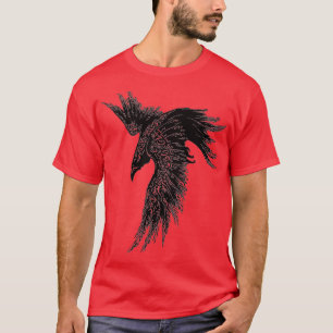 Kråka Raven Norse Mythology Viking Gift for Viking T Shirt