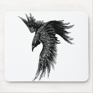 Kråka Raven Norse Viking Symbol Musmatta