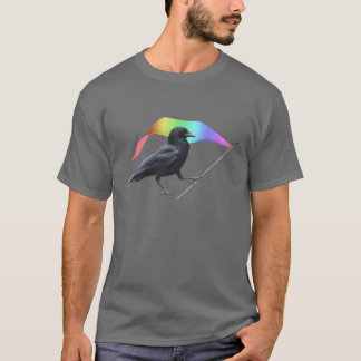 Kråka Regnbågsflagga T-shirt
