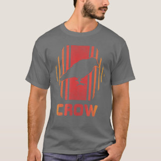 Kråka Retro Vintage, 80s, Stil-gåva T Shirt