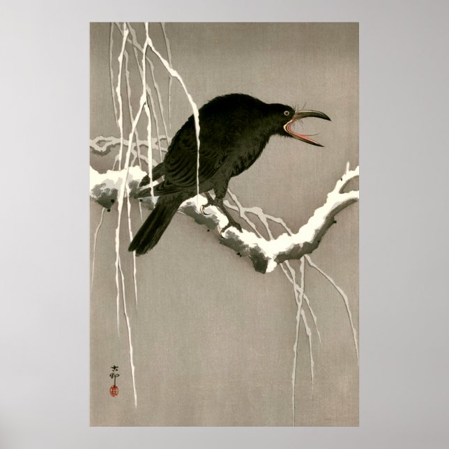 Kråka Shoson Ohara 1930 Poster (Framsidan)