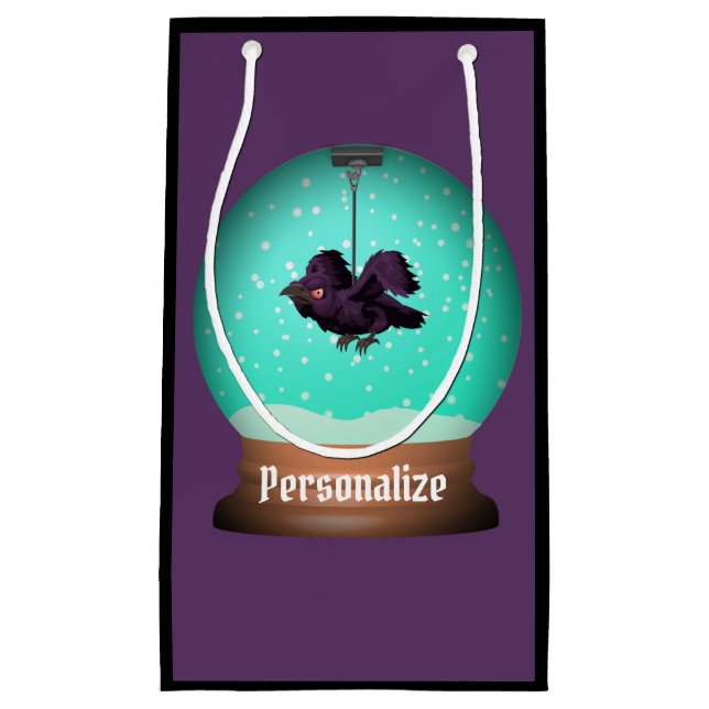 Kråka snö-jordskorpan faller unik lila gotsk (Framsidan)