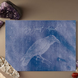 Kråka Spirit Animal Cpping Board - Altar Decor