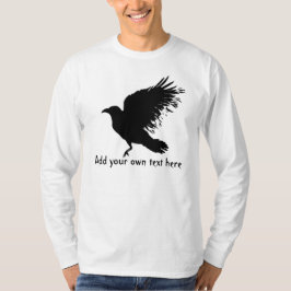 Kråka - svart fågel t shirt