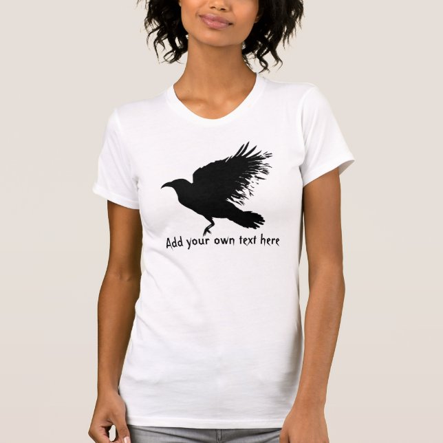 Kråka - svart t-shirt (Framsida)