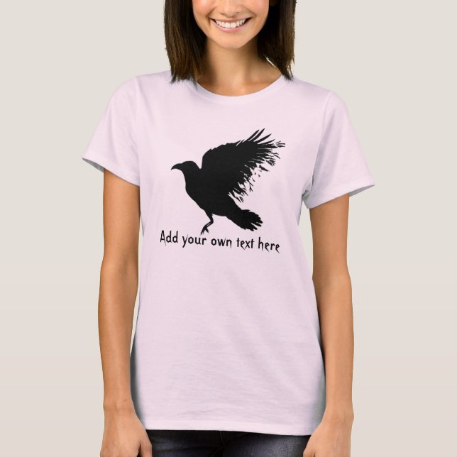 Kråka - svart t-shirt (Framsida)