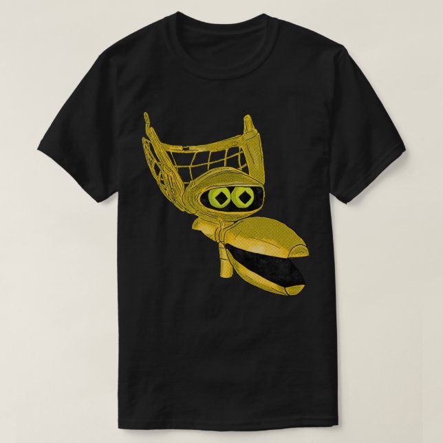 Kråka T Robot Tecknad Shirt (Design framsida)