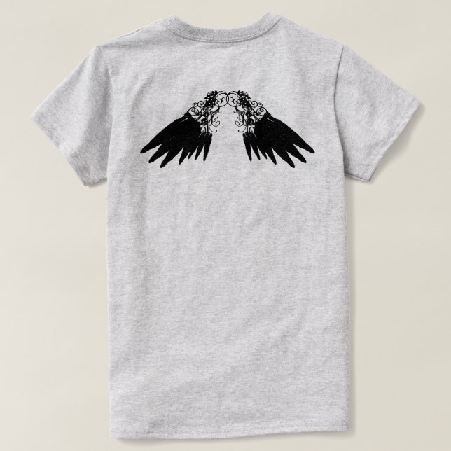 kråka tee shirt (Design baksida)