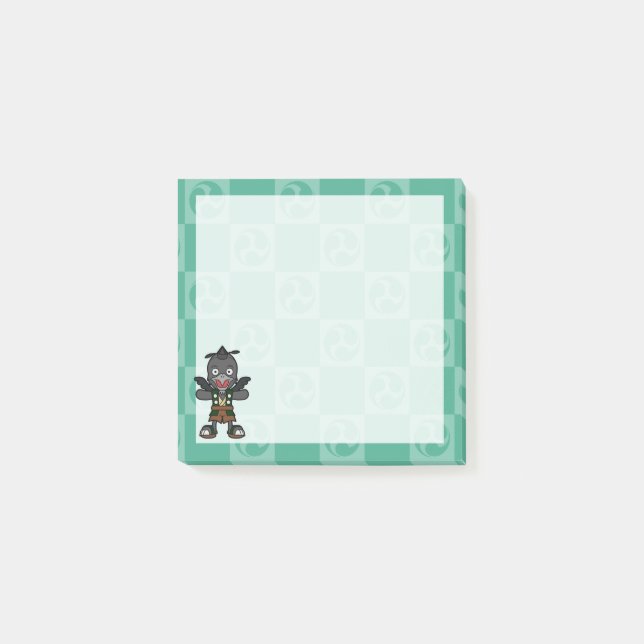 Kråka Tengu-Japanska Yokai Post-it Block (Framsida)