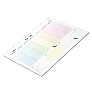 Kråka Veckoplanering Anteckningsblock