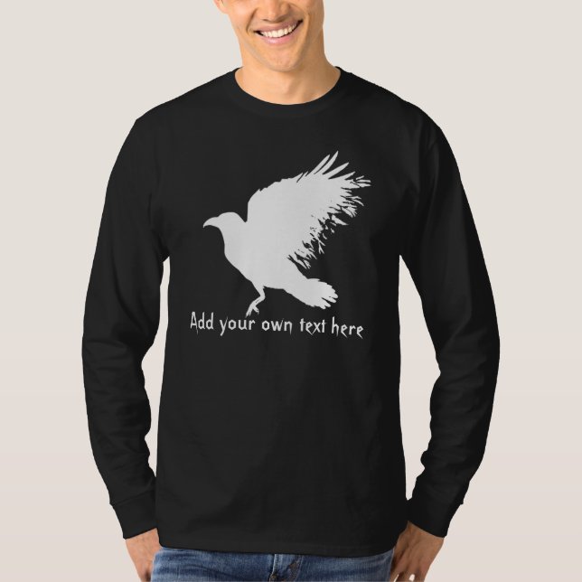 Kråka - vit t-shirt (Framsida)