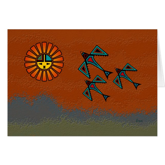 Kråkaflyg Hälsningskort (Framsidan Horizontal)