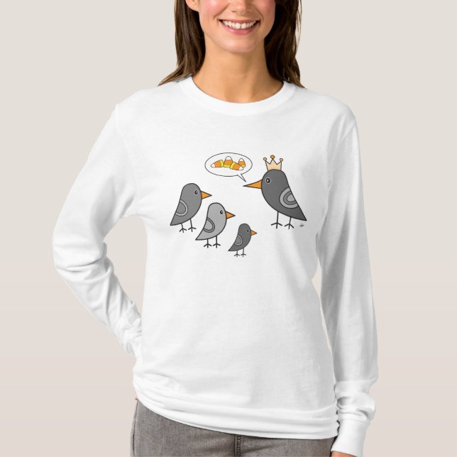 kråkakungen - damer Hoody T Shirt (Framsida)